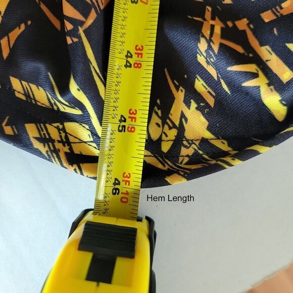 Beautiful Nights Halter Peephole Front Black & Gold Dress Size L - Picture 7 of 9